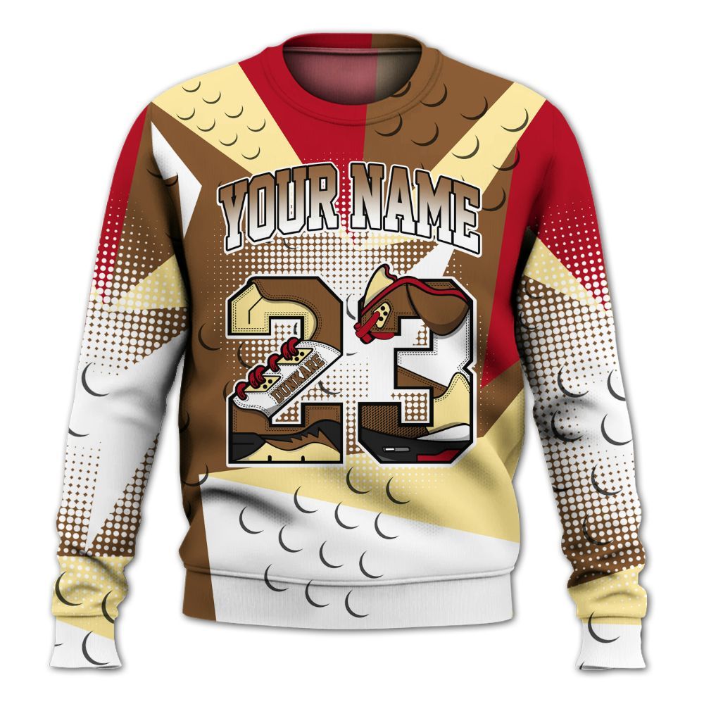 Sweatshirt To Match Air Max 90 Escape - Poly Custom Name Number 23 5s All Over Print