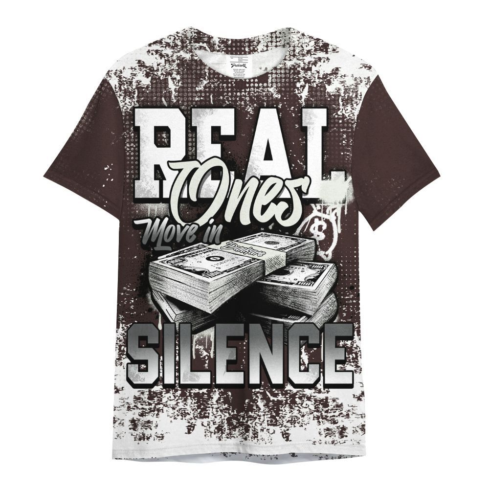 Shirt To Match AMM Violet Ore 5s - Move In Silence Money All Over Print