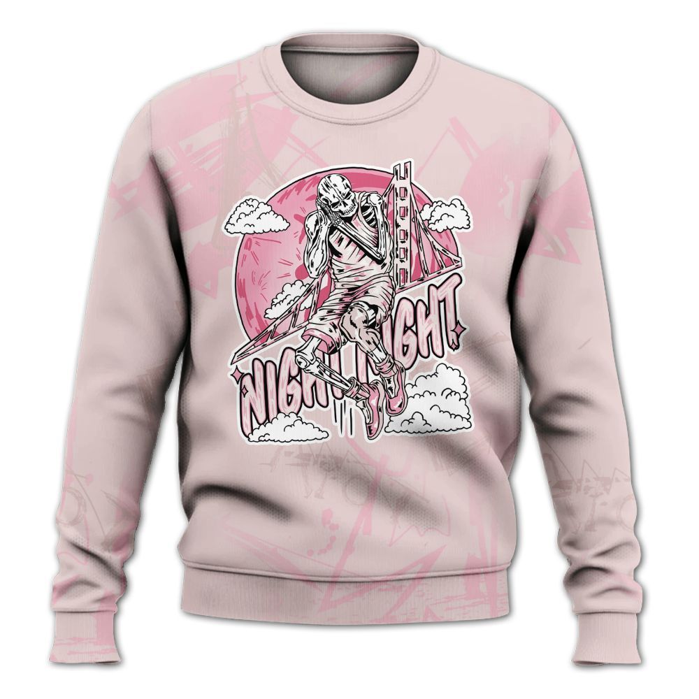 Sweatshirt To Match Dunk Low KD 17 Aunt Pearl - Seeya Skeleton Messyz All Over Print