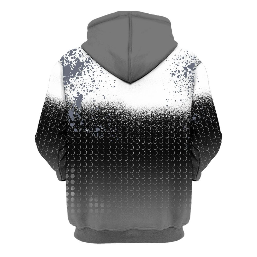 Hoodie To Match Cool Grey 6s - Halftone Time Is Money All Over Print