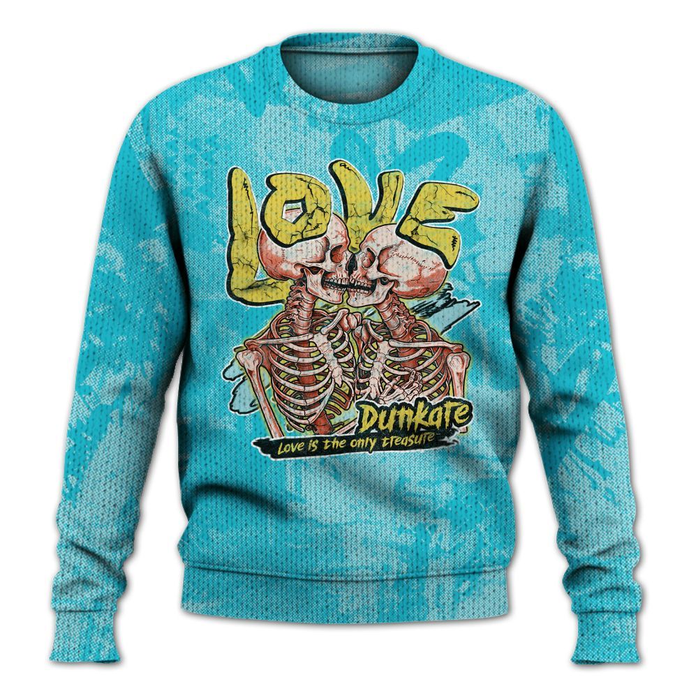 Knitted Sweater To Match Dunk Low KD 17 N7 - Skull Love