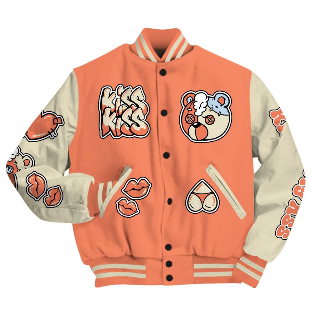 Varsity Jacket To Match DJ Khaled Crimson Bliss 5s - Kiss My Hugz All Over Print