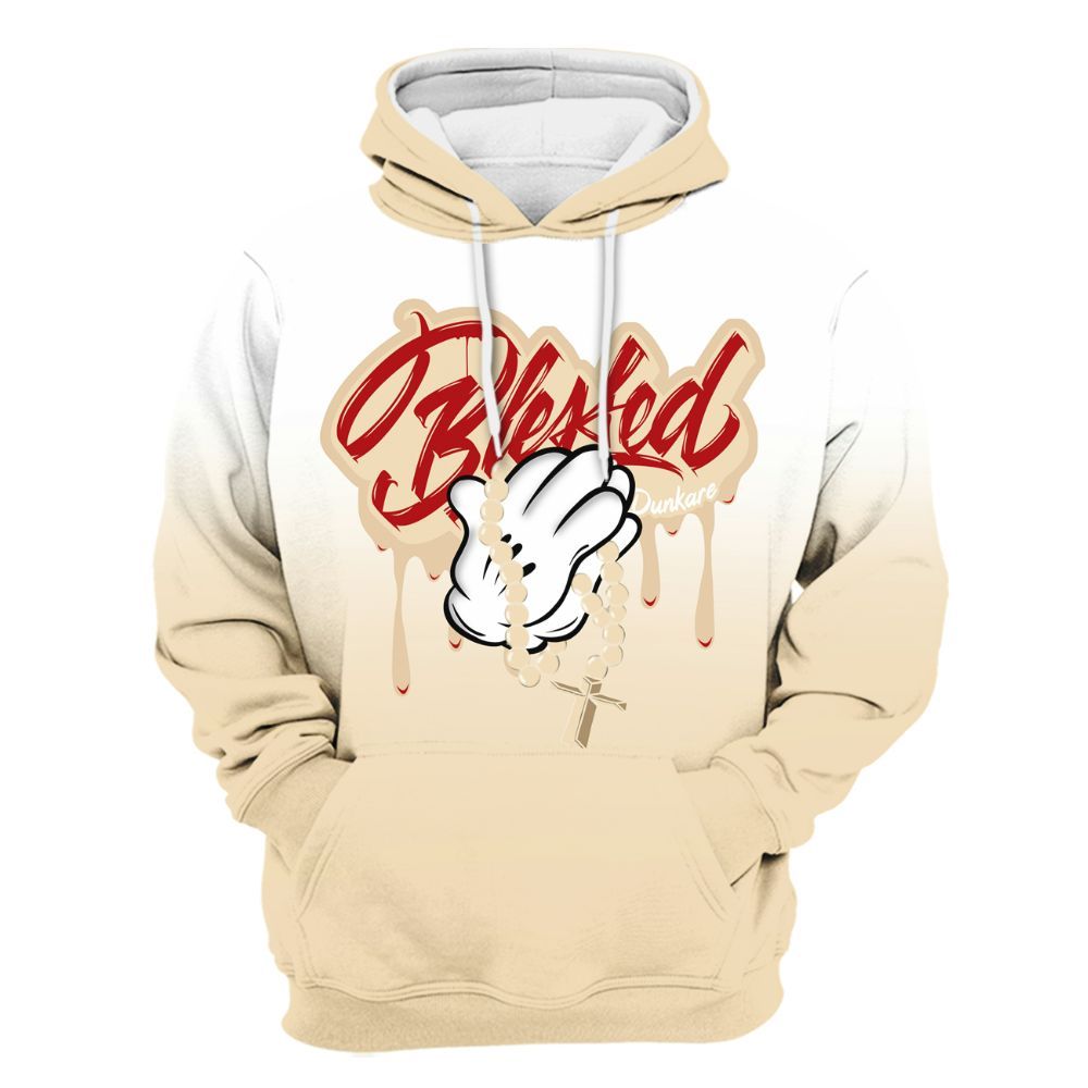 Hoodie To Match Dunk Low Strawberry Waffle - God Blessed Drip All Over Print