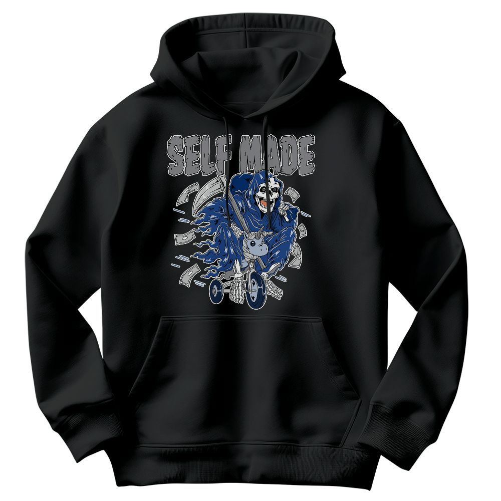Sweatshirt To Match High OG True Blue 1s - Self Make Skeleton Graphic