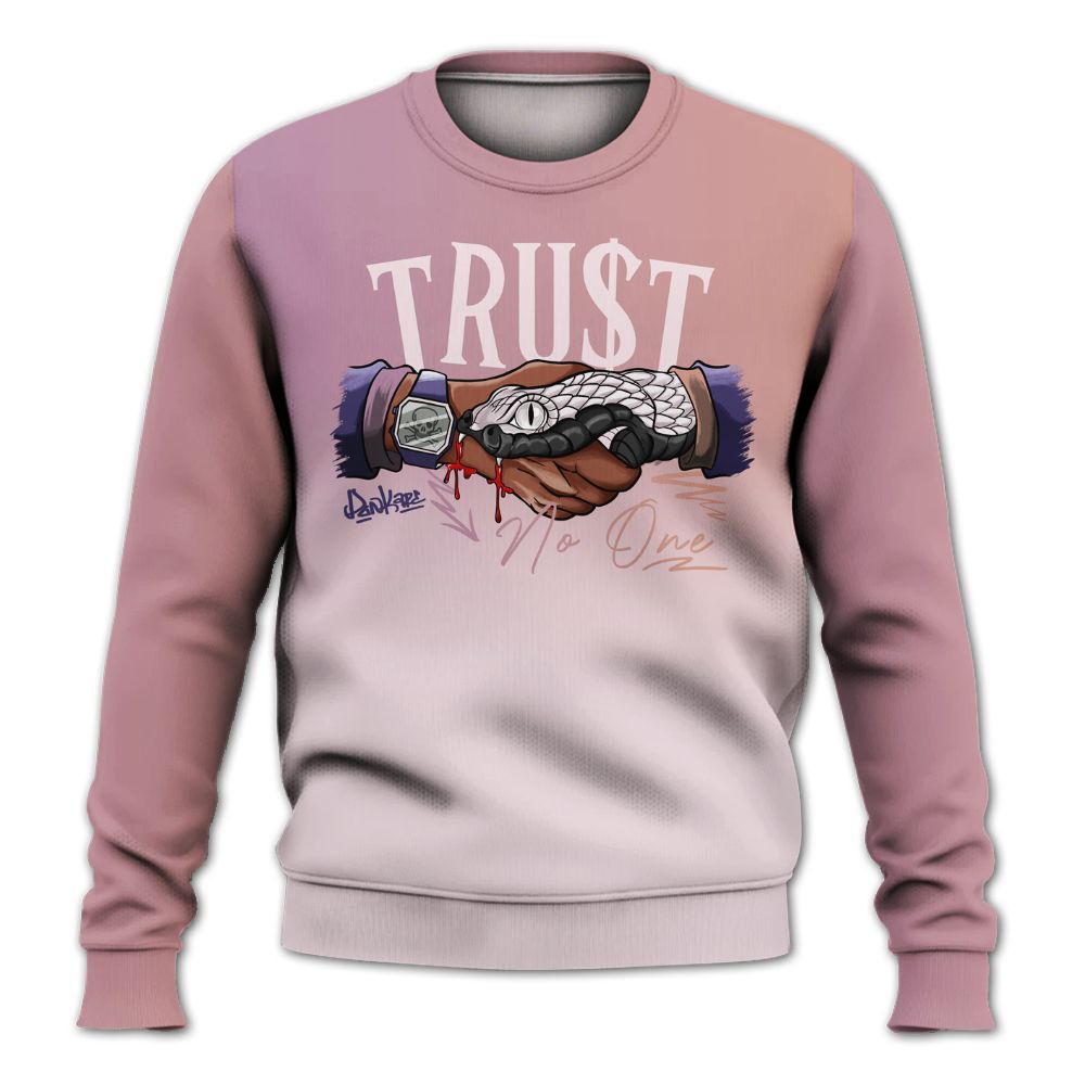 Sweatshirt To Match Book Sunrise 1s - Snake Trust No One Drip All Over Print