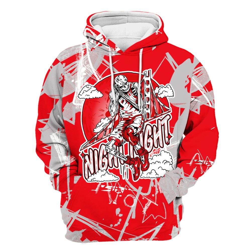 Hoodie To Match Air Max 1 Low Poly - Seeya Skeleton Messyz All Over Print