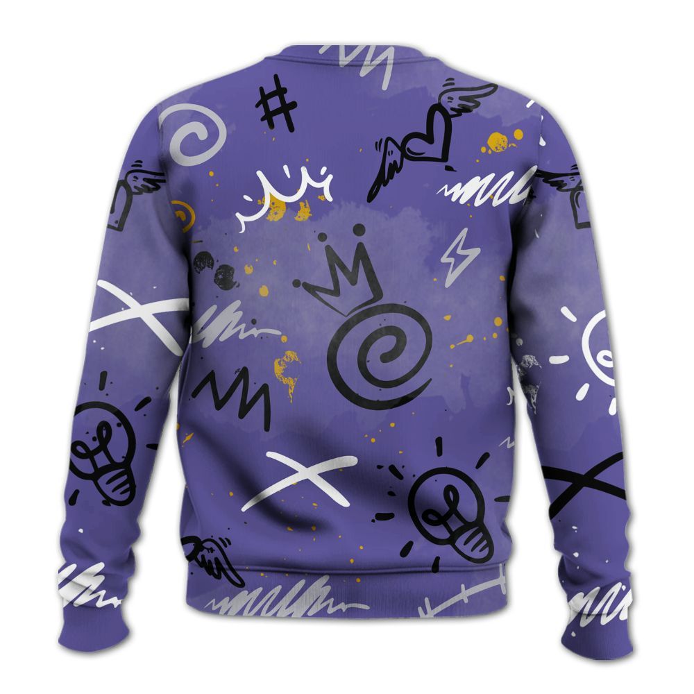 Sweatshirt To Match Lakeshow 4s - Drip Been Di2ferent All Over Print