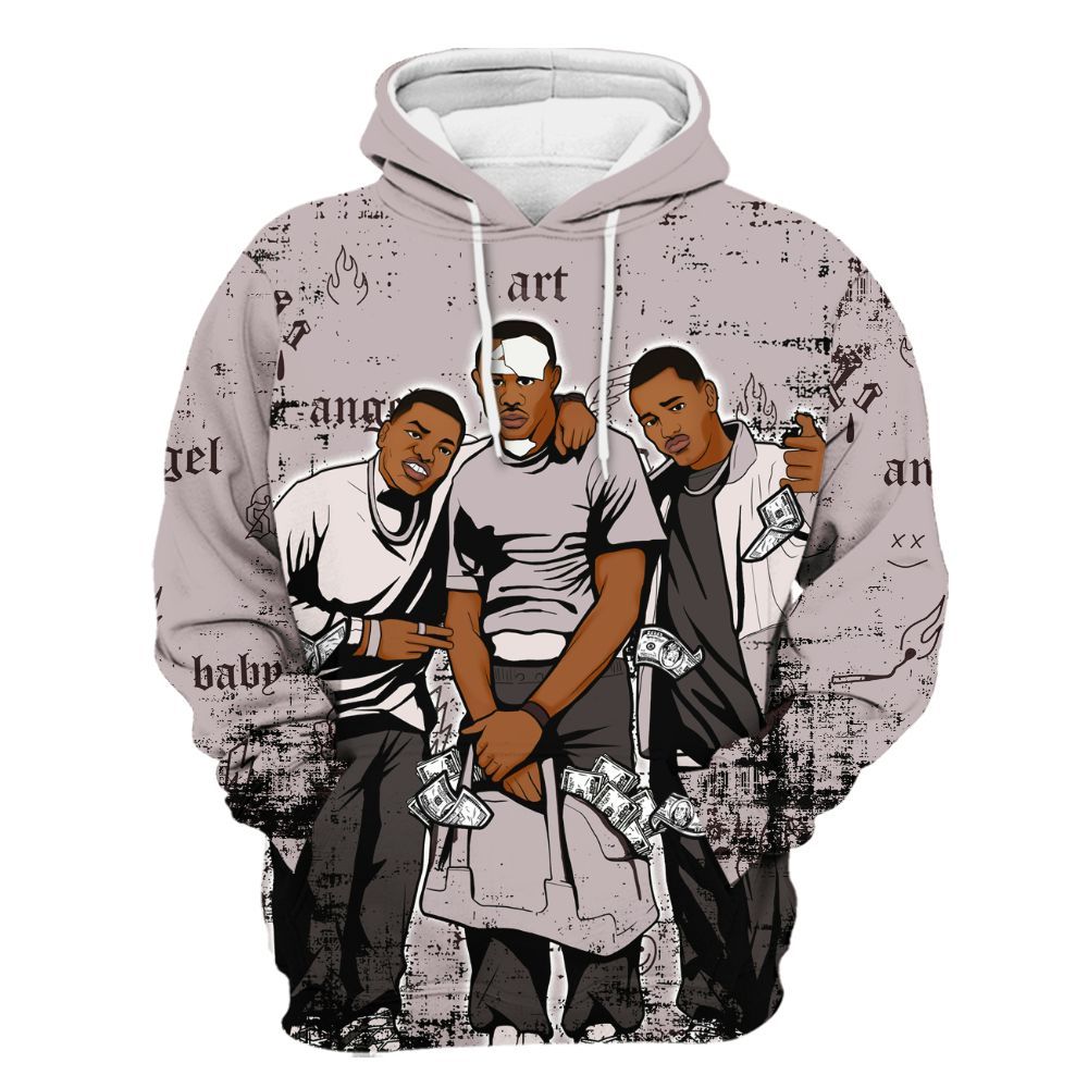 Hoodie To Match AMM Air Smokey Mauve 6s - Paid In Full Money All Over Print