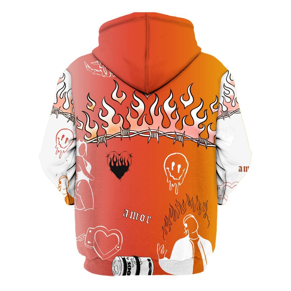 Hoodie To Match Dunk High Candy Corn - Snake Trust No One All Over Print