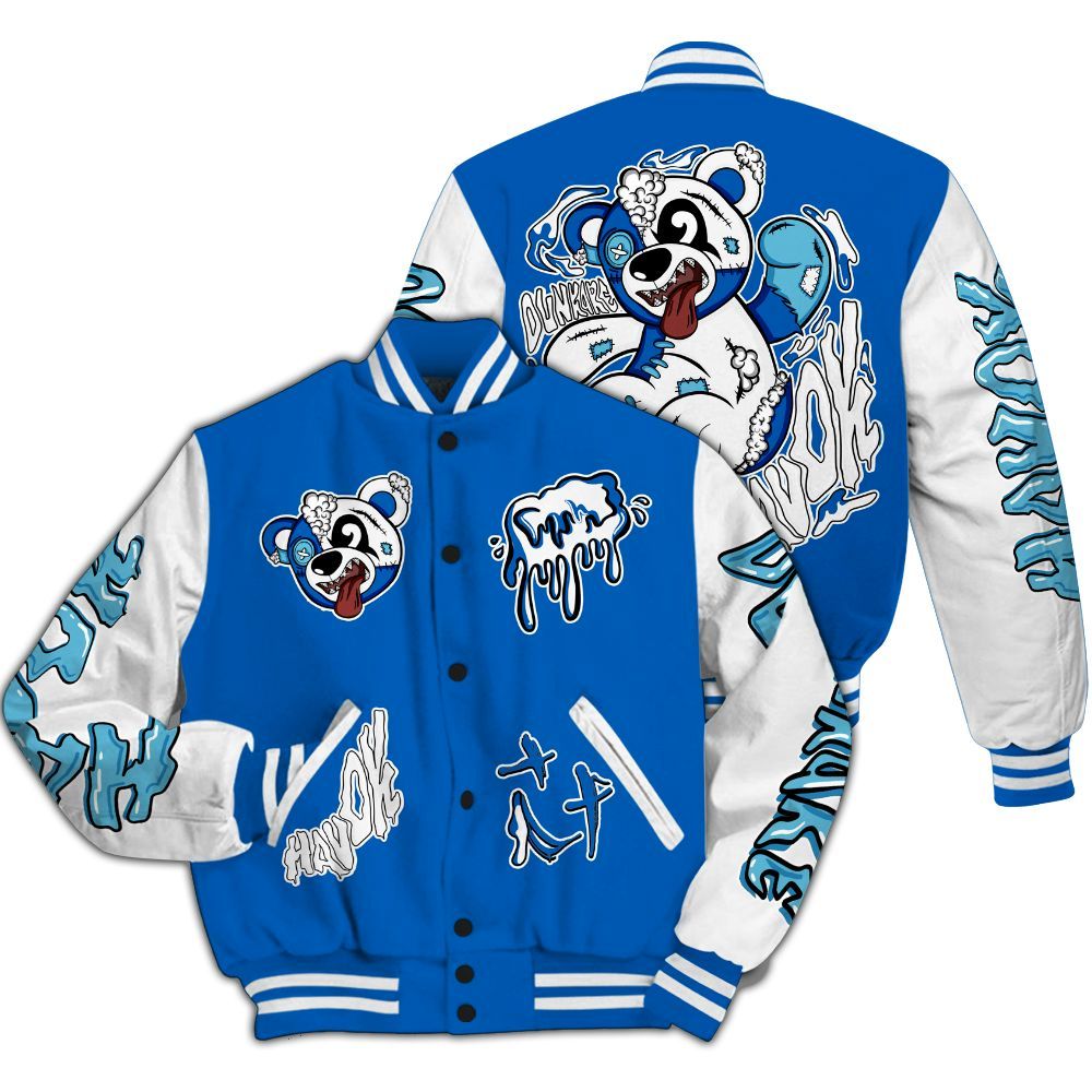 Varsity Jacket To Match Dunk Low Argon - Havok Bear All Over Print