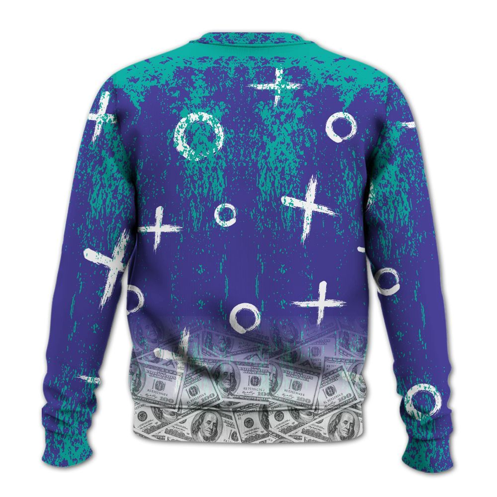 Sweatshirt To Match Retro Grape 5s - Selfmade Unique Grunge All Over Print