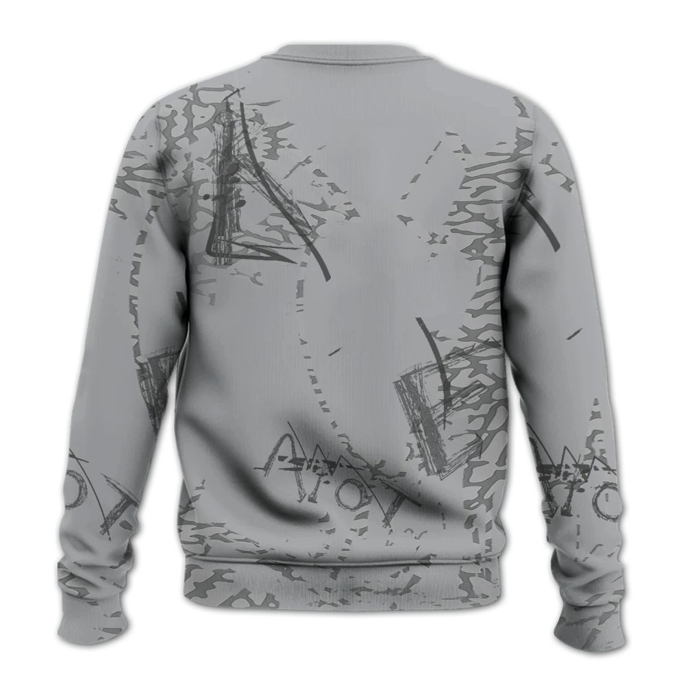 Sweatshirt To Match Black Cement 3s - Seeya Skeleton Messyz All Over Print