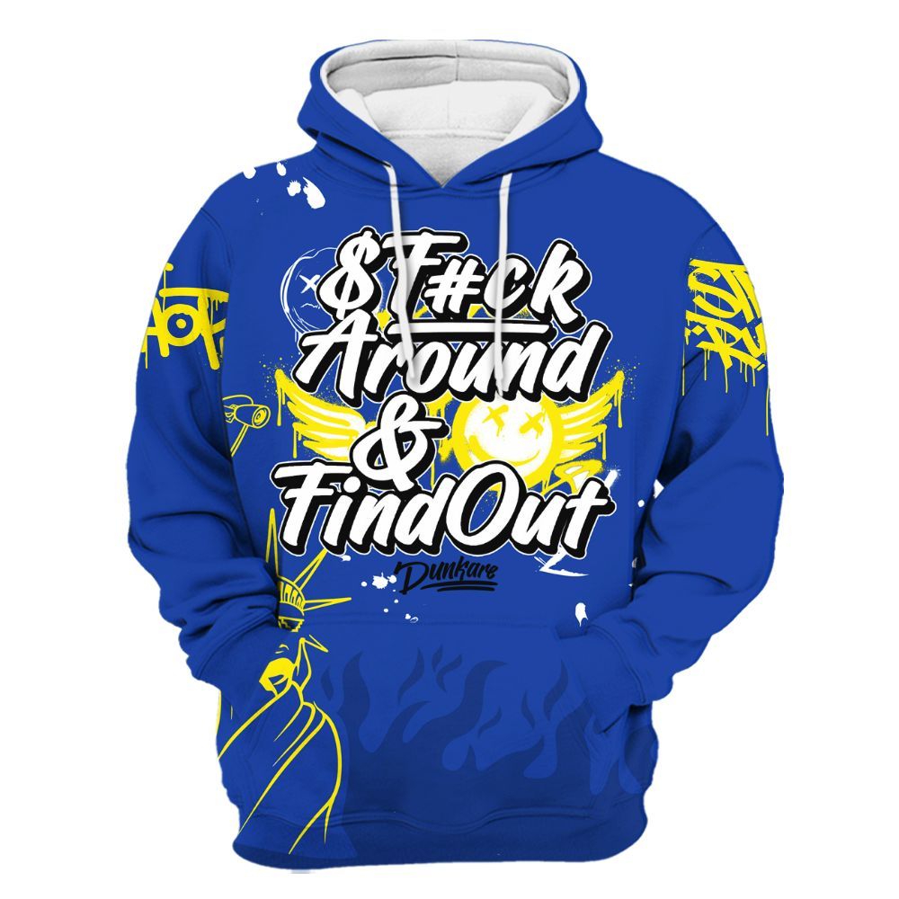 Hoodie To Match Laney 14s - Graphic Fck Around Find Out All Over Print