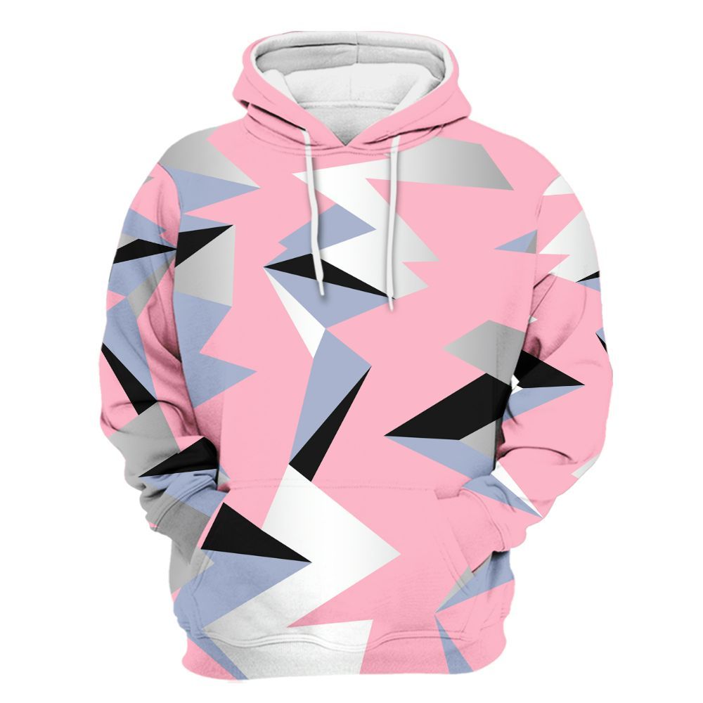 Hoodie To Match Retro 35th Anniversary 5s - Geometric Camouflage Pattern All Over Print