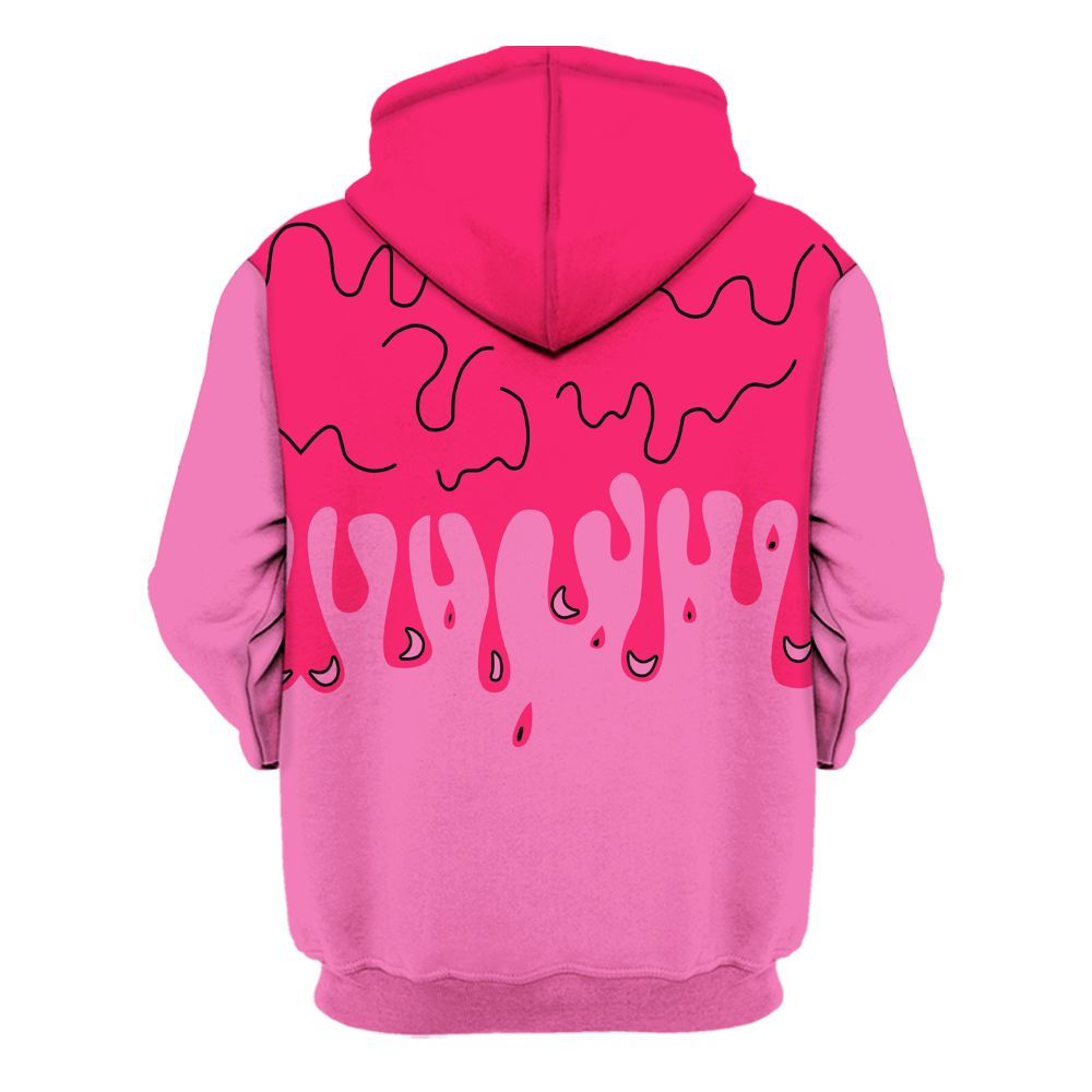 Hoodie To Match Air VaporMax Plus Triple Pink - Snake Trust No One Drip All Over Print