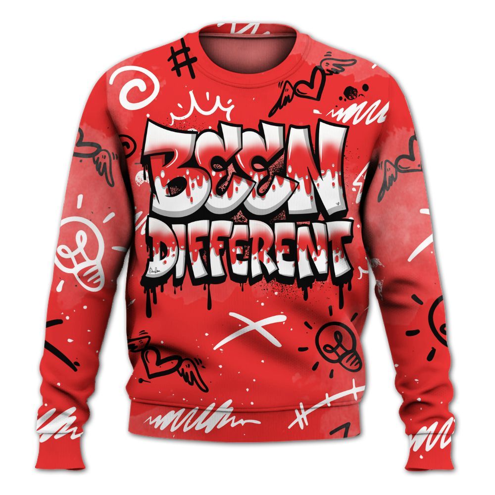 Sweatshirt To Match Red Thunder 4s - Drip Been Di2ferent All Over Print
