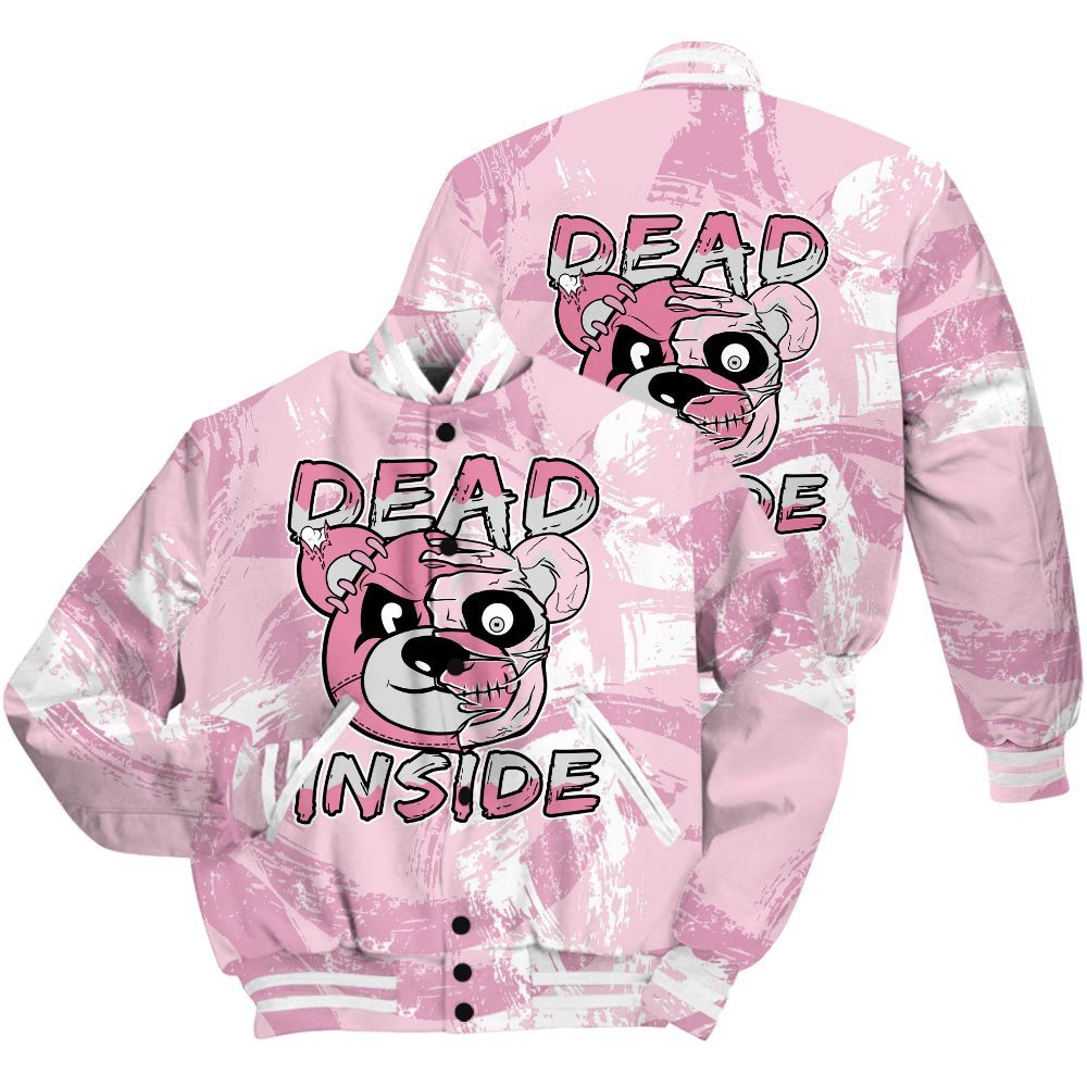 Varsity Jacket To Match Orchid 4s Shirt - Lifeless Bear Circle Slpash All Over Print