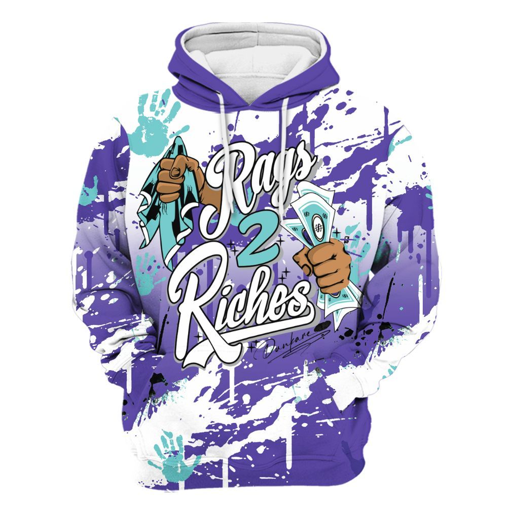 Hoodie To Match Low Hornets 1s - Rag 2 Riches All Over Print