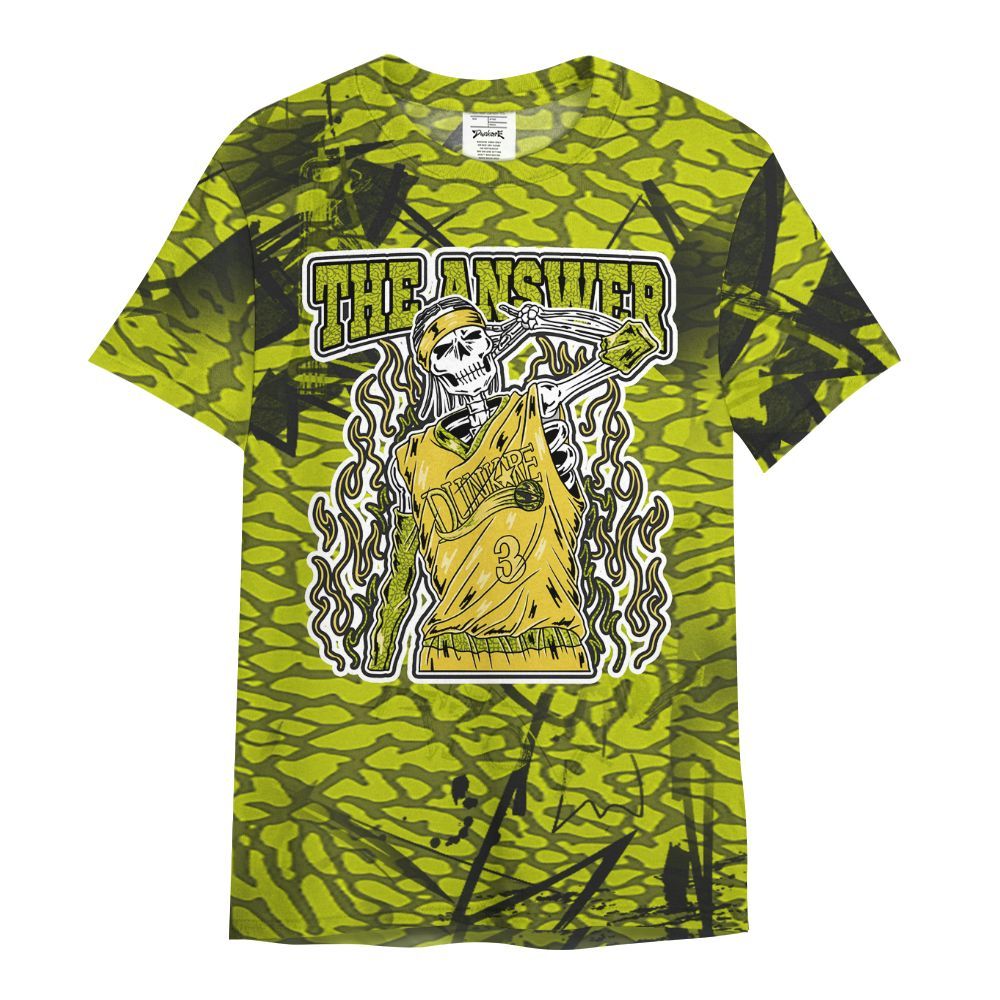 Shirt To Match Dunk Low QS Halloween Skull - Allen Answer Skeleton Messyz All Over Print