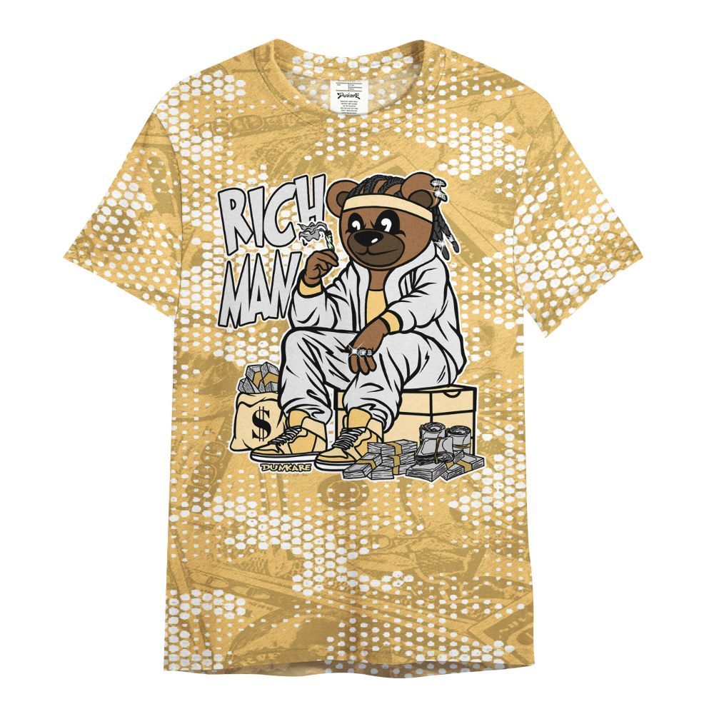 Shirt To Match Craft Paris 6s - Rich Man Bear Banknotes Art All Over Print