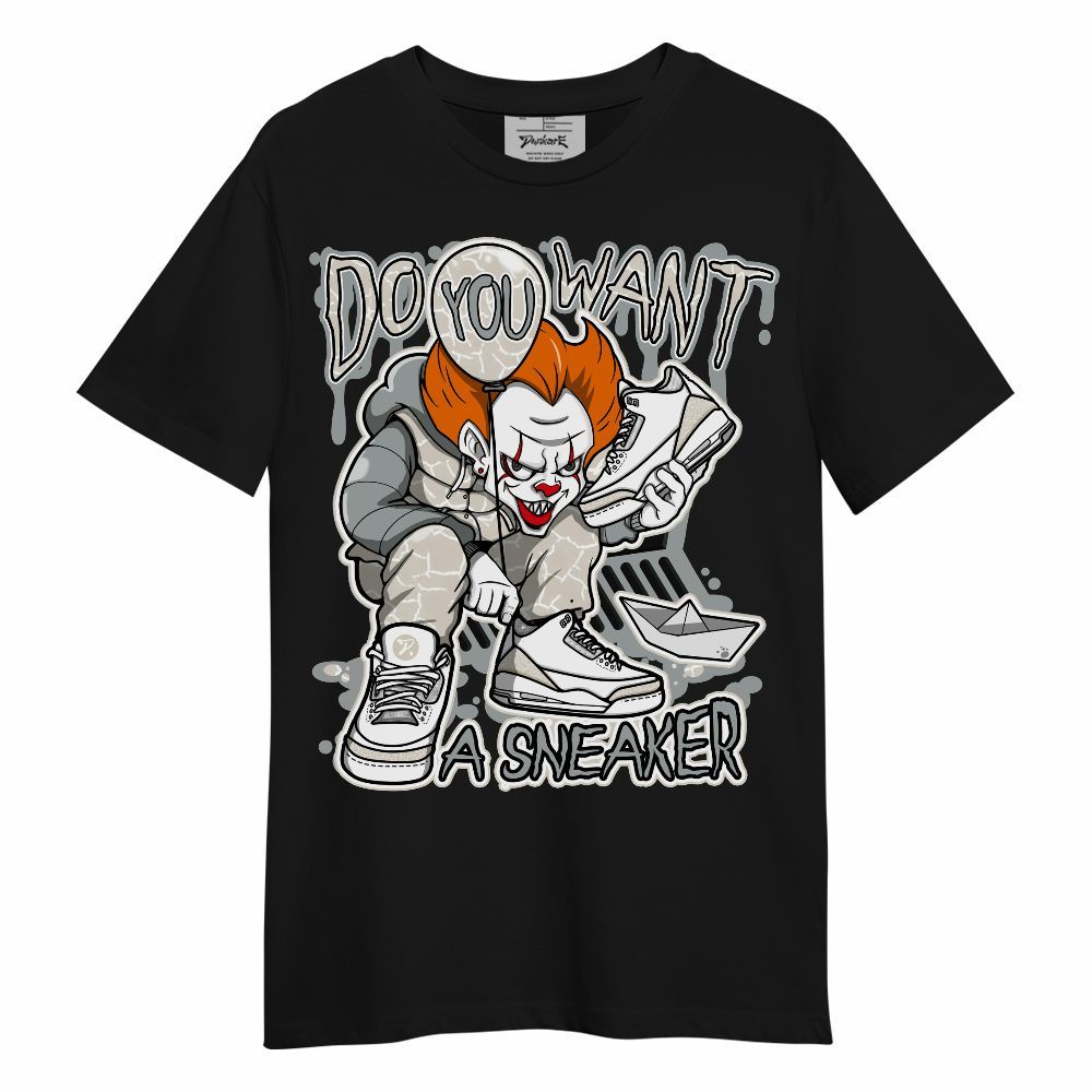 Shirt To Match Retro Pure Money 3s - Clown Scary Sneakers Halloween Graphic