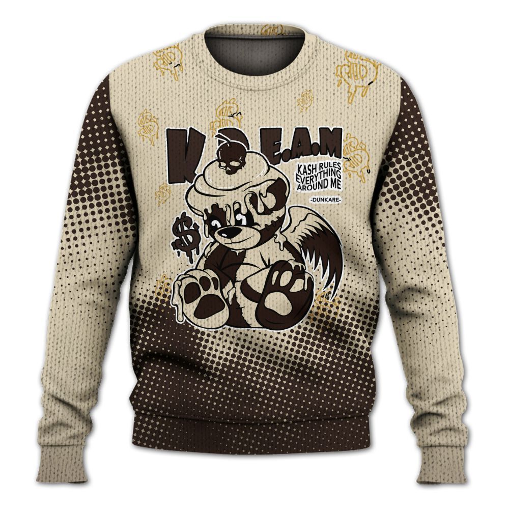 Knitted Sweater To Match 2025 Retro Earth 5s - Loot Bear Unique Drip