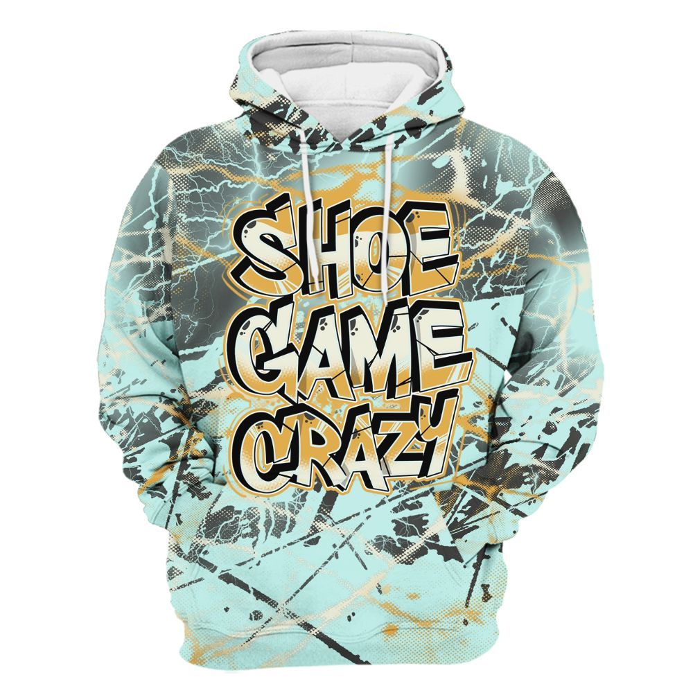 Hoodie To Match Pure Platinum 4s - Shoe Game Crazy Graphic All Over Print
