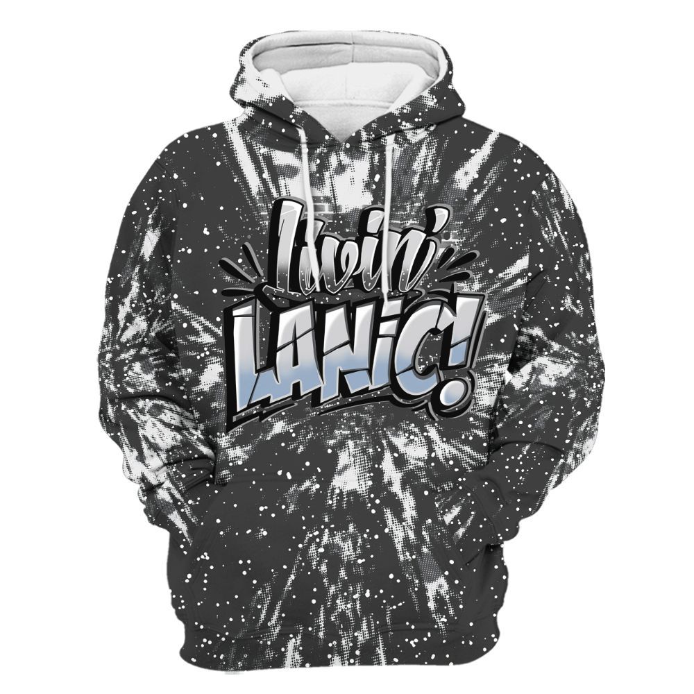 Hoodie To Match Reverse Black White 6s - Living Large Graphic Luxury All Over Print
