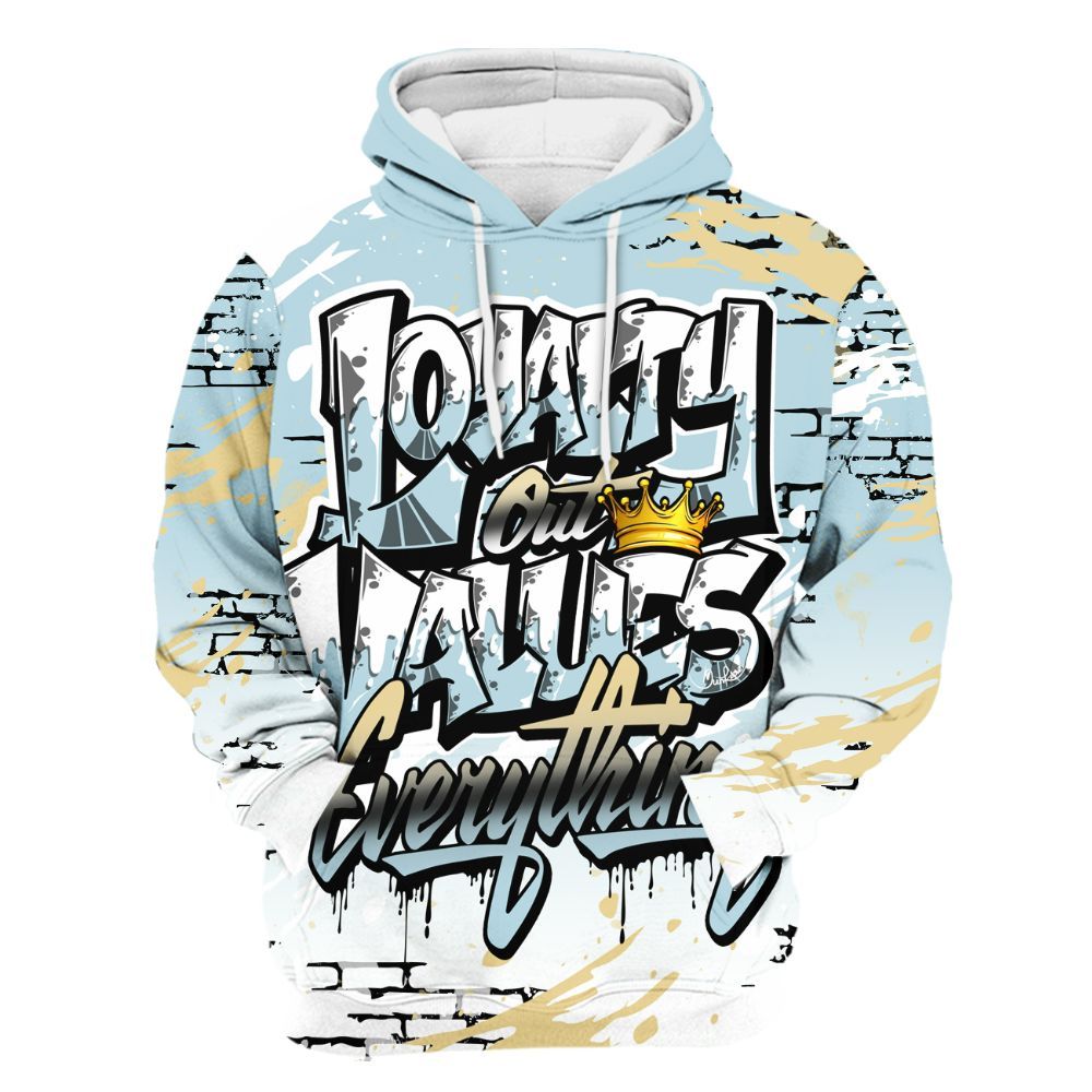Hoodie To Match Low Year Of The Snake 11s - Values Of Loyalty Drip All Over Print