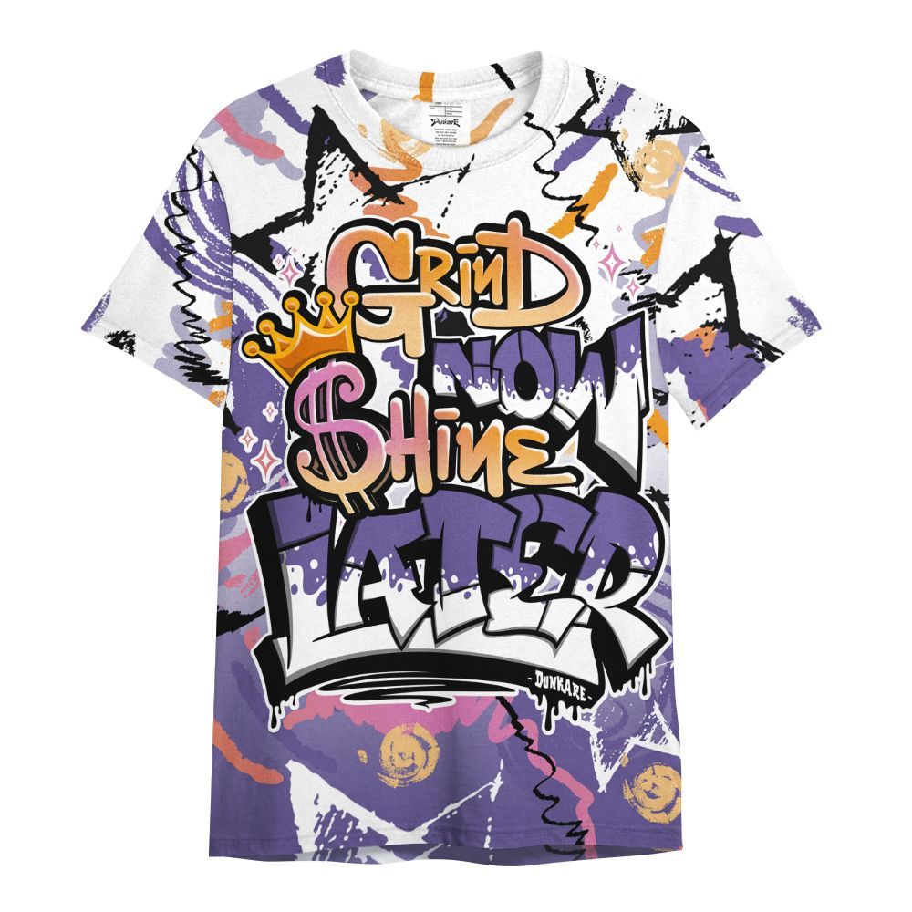 Shirt To Match Book Sunset 1s - Grind Shine Later Drip All Over Print