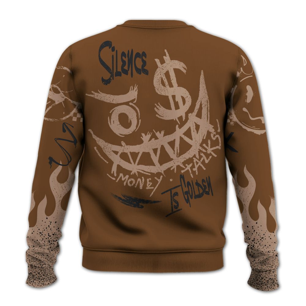 Sweatshirt To Match Archaeo Brown 3s - Mouth Burning Street Style All Over Print