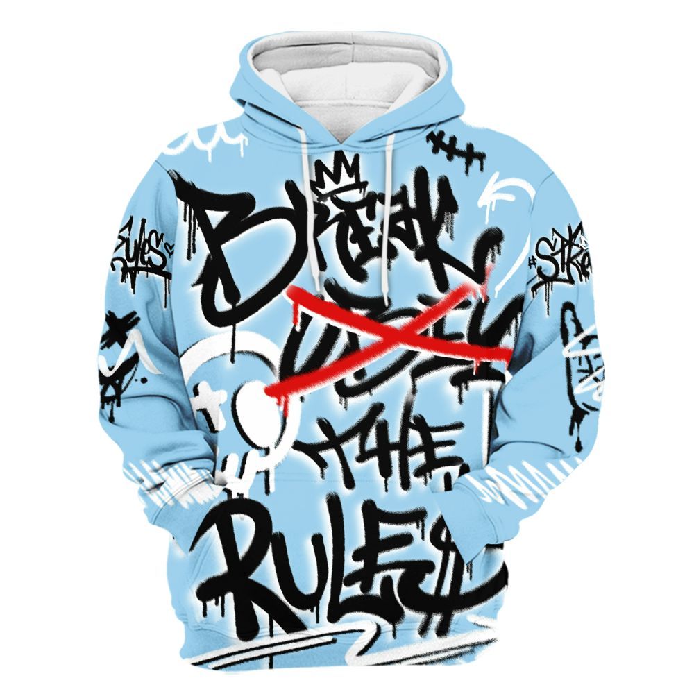 Hoodie To Match Legend Blue 11s - Break Rules Streetwear All Over Print