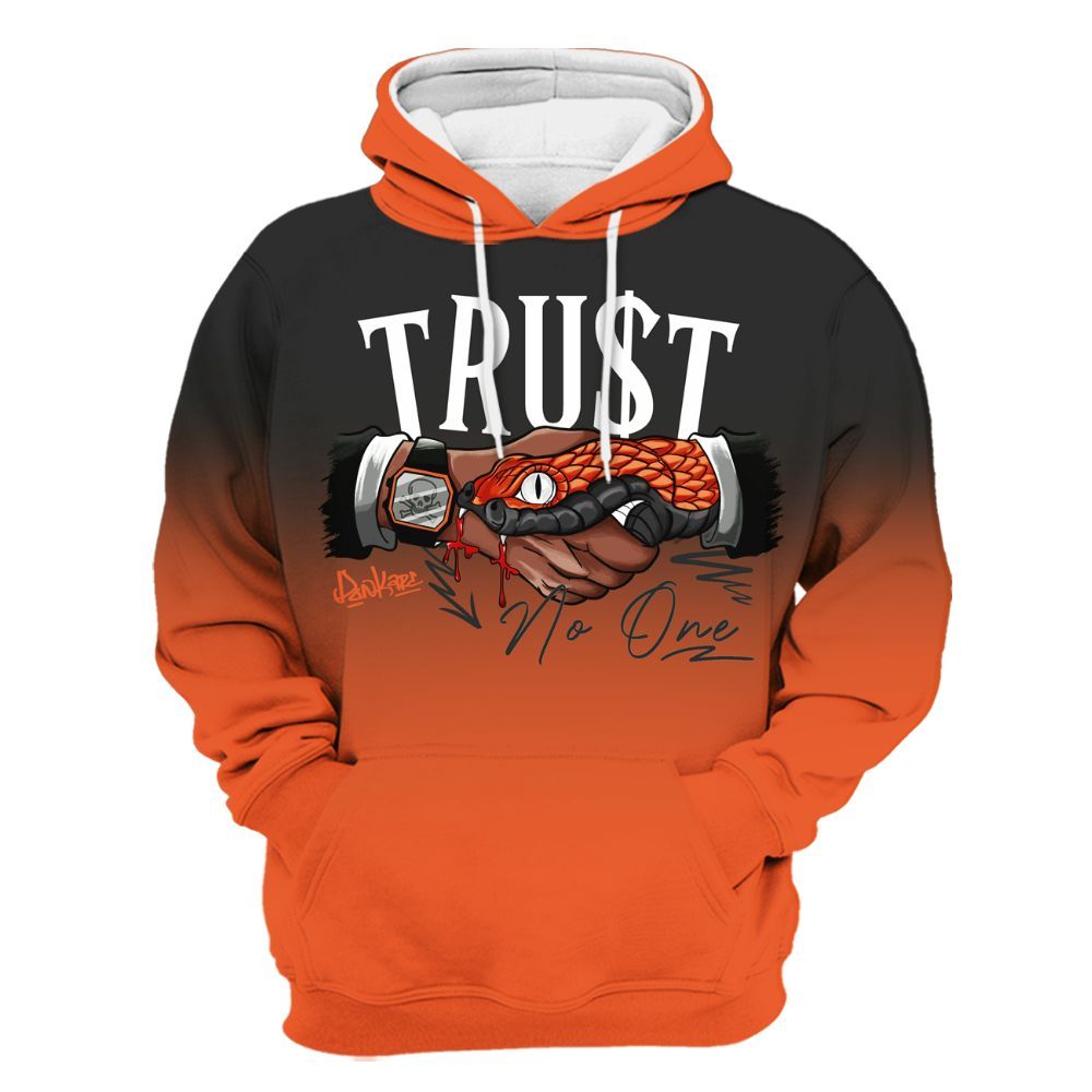 Hoodie To Match Retro High OG Shattered Backboard 1s - Trust No One Drip All Over Print