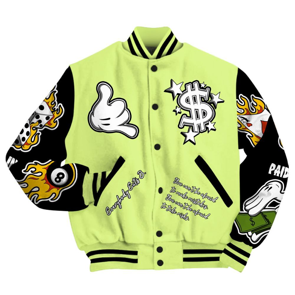 Varsity Jacket To Match Air Max SNDR Volt - Everybody Paid In Full Graphic All Over Print