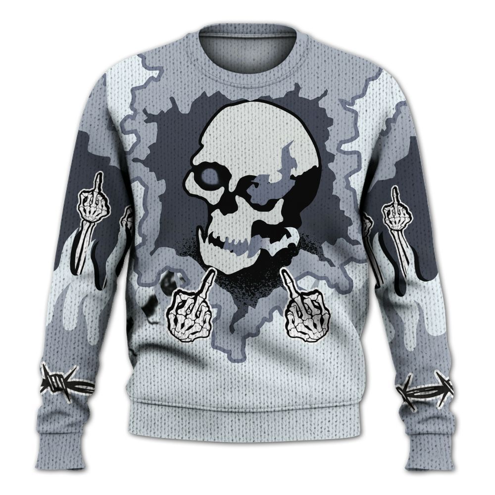 Knitted Sweater To Match Air Foamposite Jin Kazama - F Around Find Out Graphic Trapped