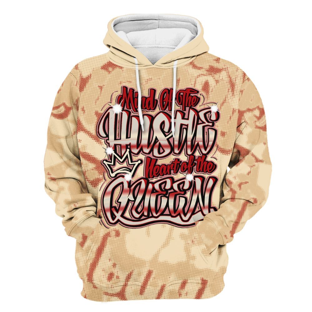Hoodie To Match Dunk Low Strawberry Waffle - Hustles Heart Queens Street All Over Print