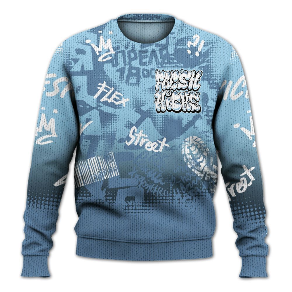 Sweater To Match Legend Blue 11s - Fresh Kicks Bear Grunge Graphic