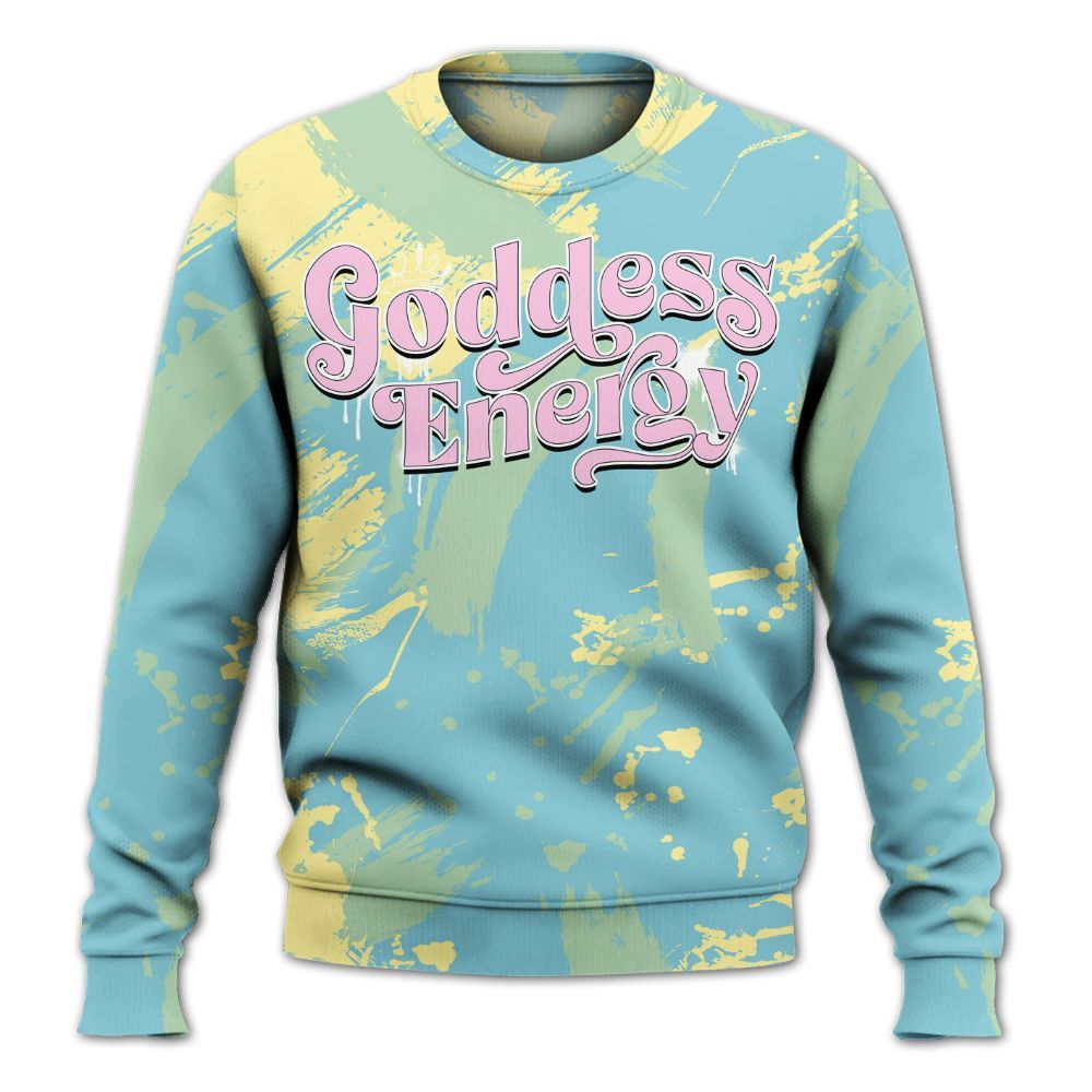 Sweatshirt To Match SB Dunk Low Visty - Goddess Energy Retro All Over Print
