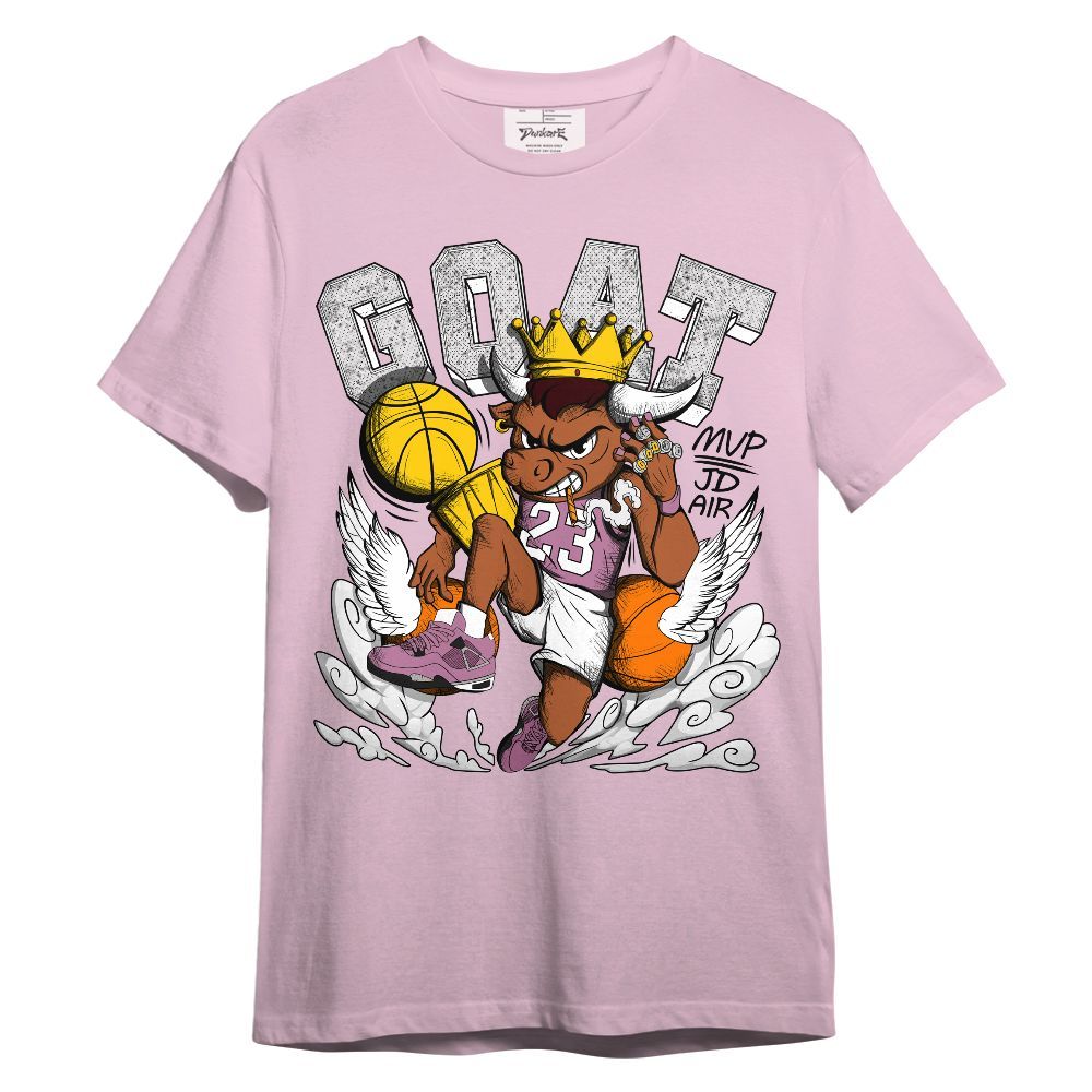 Shirt To Match Neutral Grey Black White Orchid 4s - FlightMan Number 23 G.O.A.T Unisex Shirt