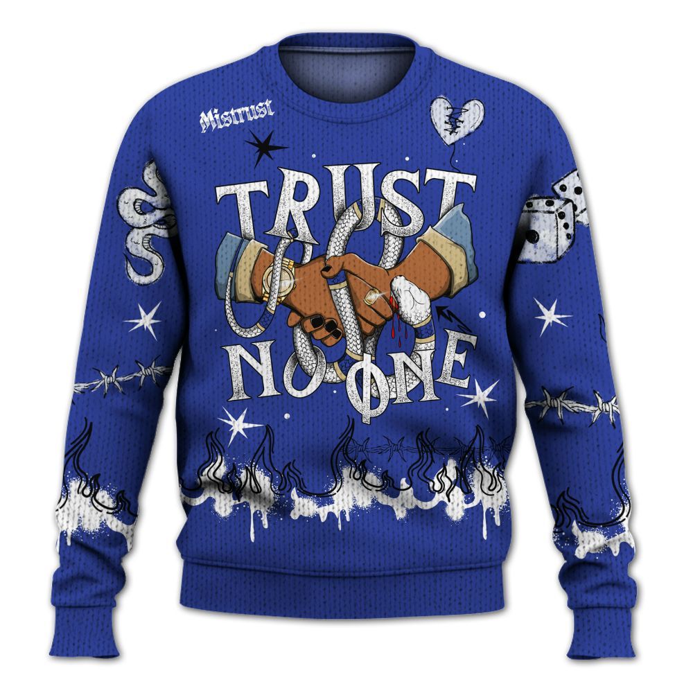 Knitted Sweater To Match Air 180 Concord - Trust No One Snake-Bite Doodle Crayon