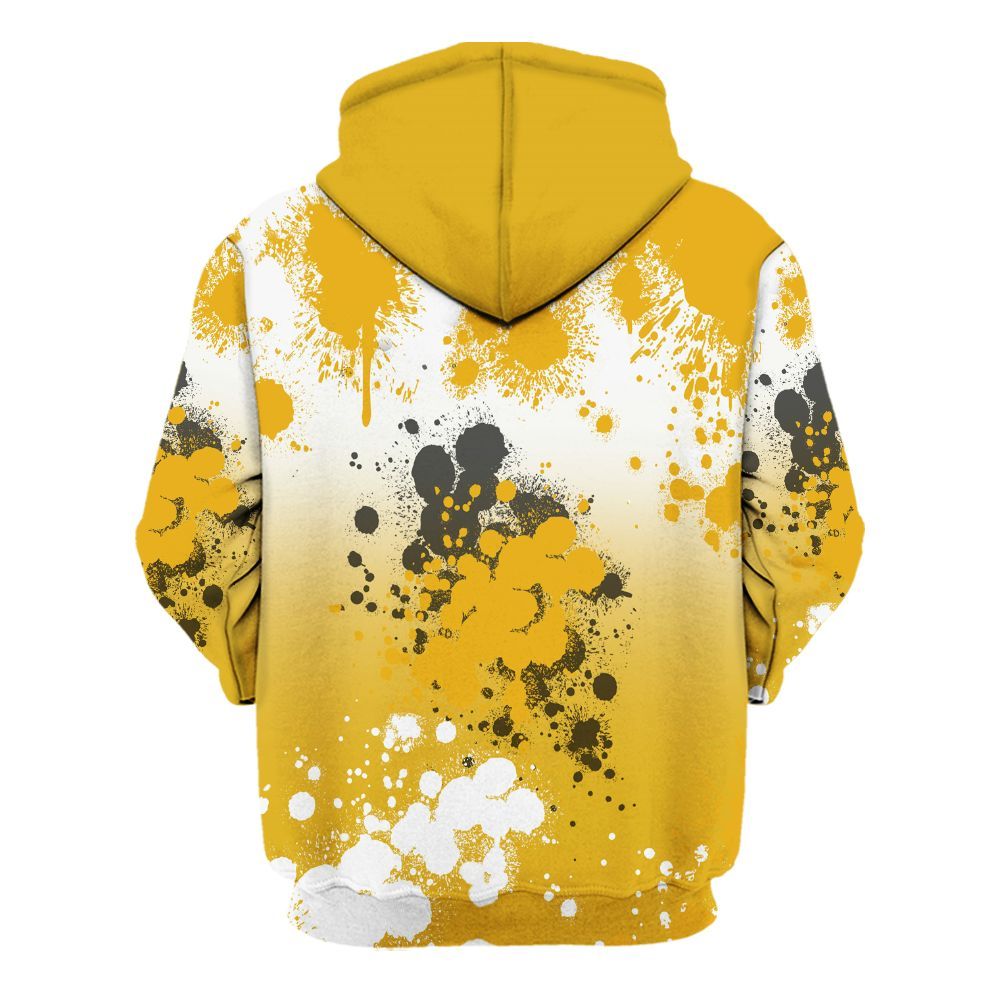 Hoodie To Match Vivid Sulfur 4s - God Blessed Ink Drip All Over Print