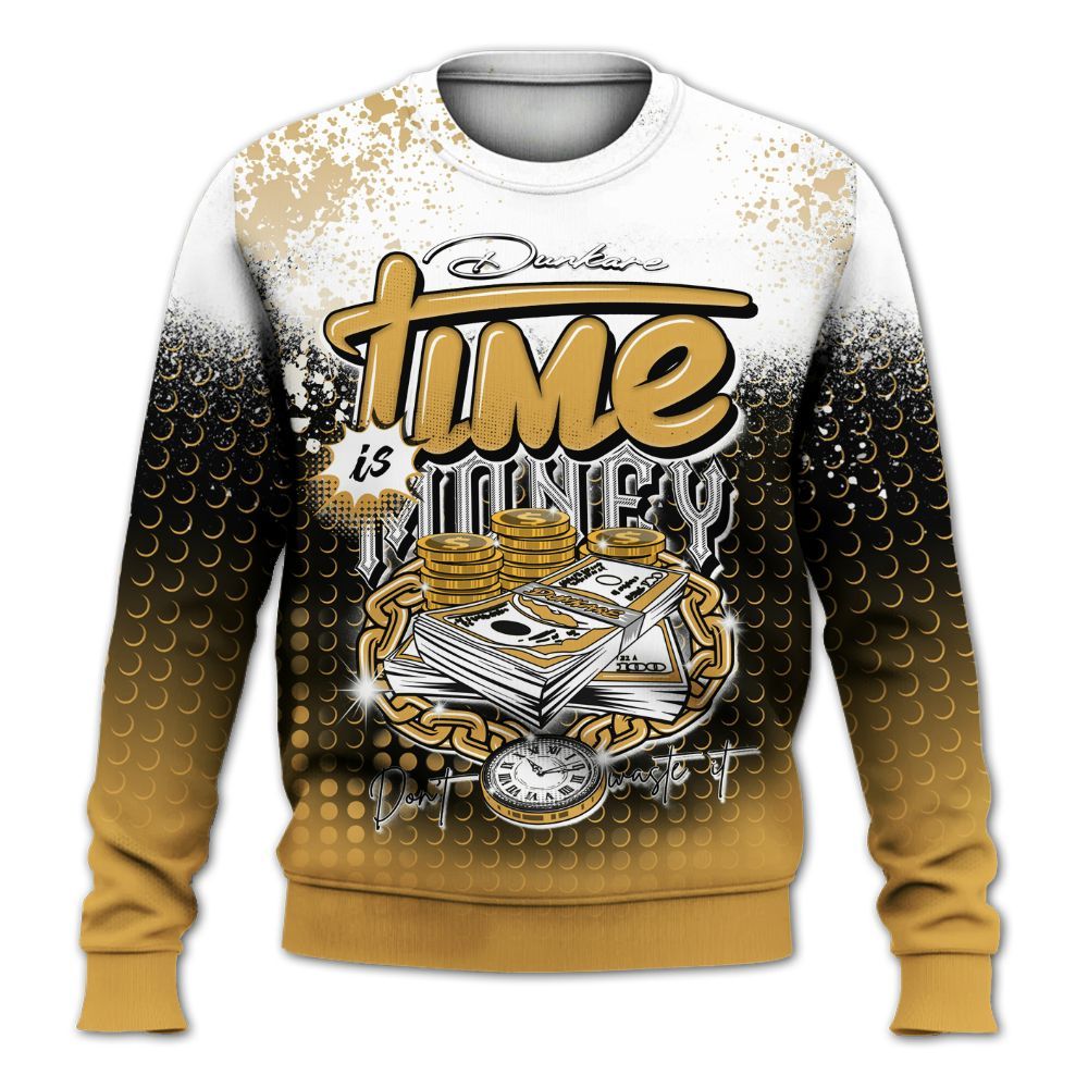 Sweatshirt To Match Low OG Rookie Of The Year 1s - Halftone Time Is Money All Over Print