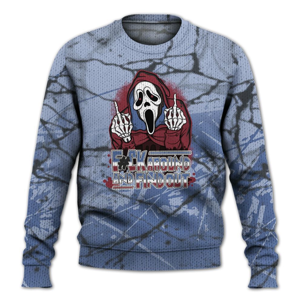 Knitted Sweater To Match Black Metallic 5s - F#CK And Find Out Graphic