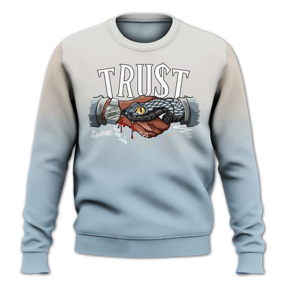 Sweatshirt To Match High OG Alaska 1s - Snake Trust No One Drip All Over Print
