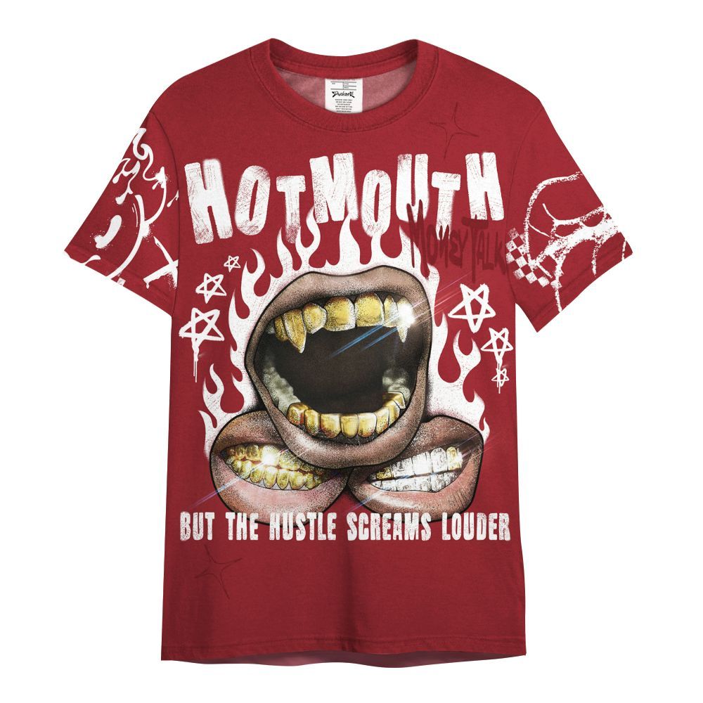 Shirt To Match High Black Toe Reimagined 1s - Mouth Burning Street Style All Over Print