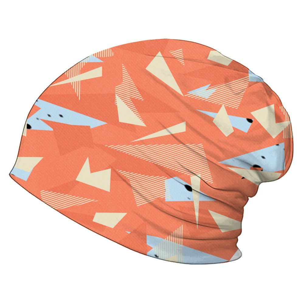 Beanie Hat To Match DJ Khaled Crimson Bliss 5s - Geometric Abstract Graphic