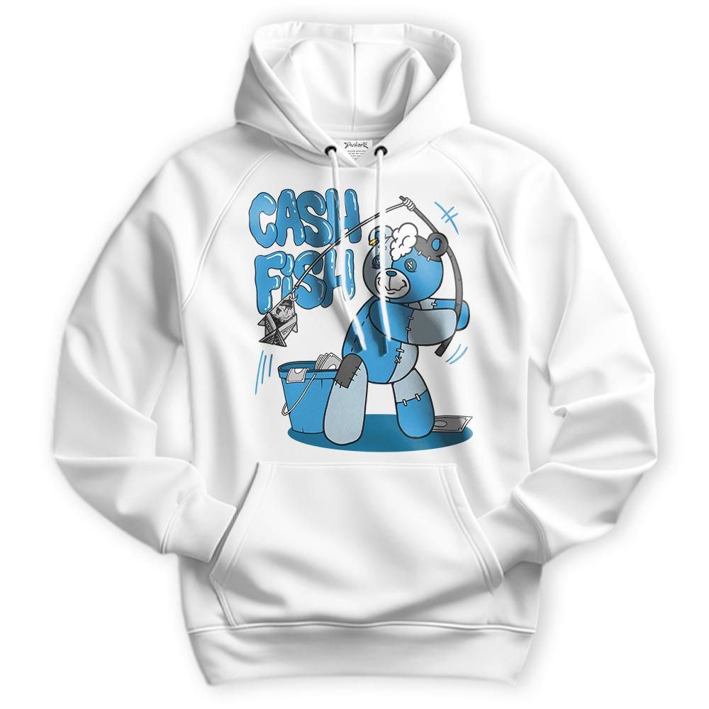 Sweatshirt To Match Powder Blue 9s Hoodie - Moneys Fish Hugz Hoodie Unisex