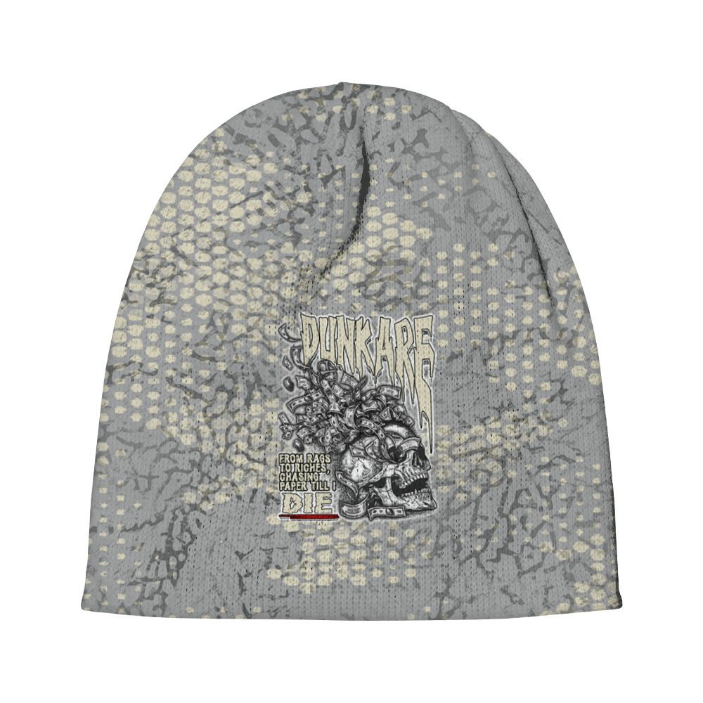 Beanie Hat To Match Cement Grey 3s - From Rags To Riches Graphic
