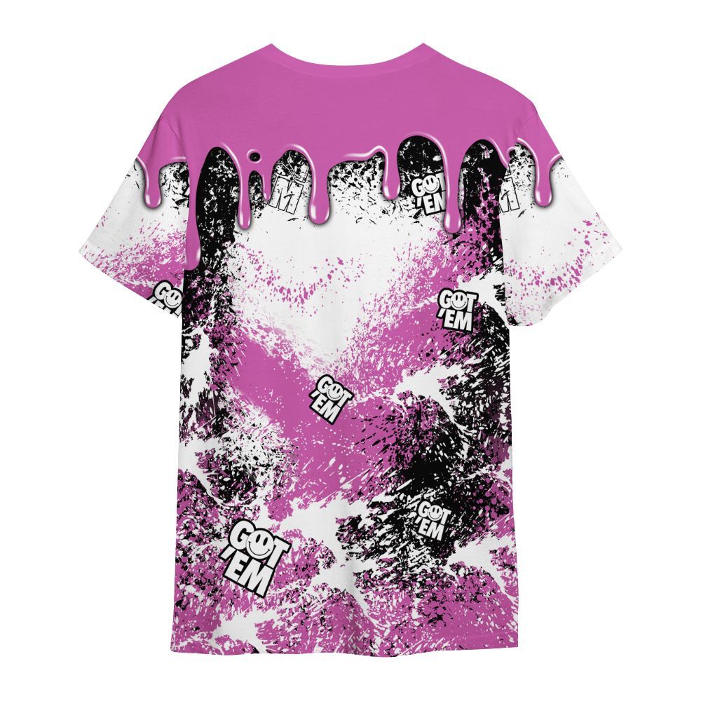 Shirt To Match Hyper Violet 4s - Dripping 23 Drip All Over Print
