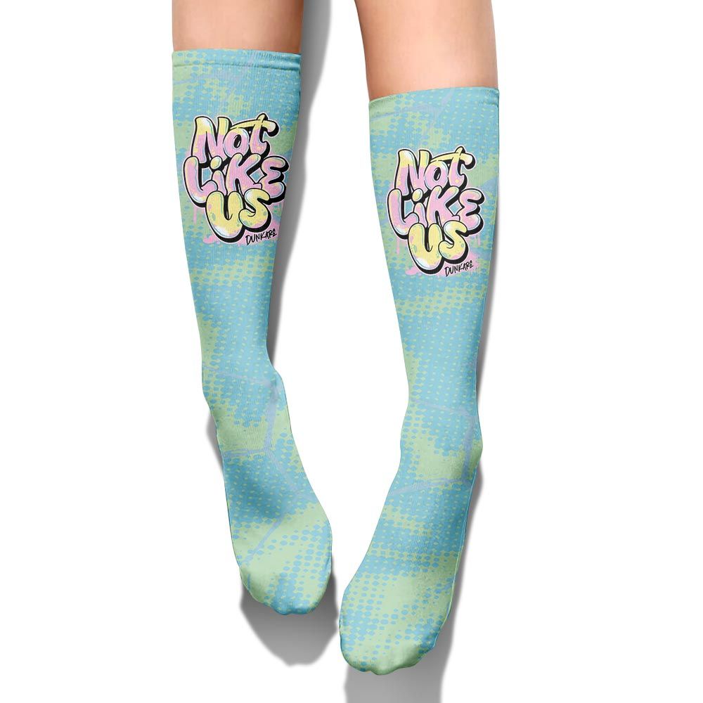 Sock To Match SB Dunk Low Visty - None Like Us Graphic